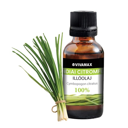 Indiai citromfű 100%-os tisztaságú illóolaj (10 ml)